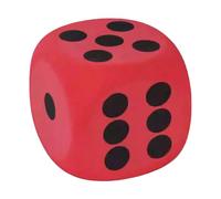 Large Foam Dice Set Round Edge Giant Dices Giant Foam Dice 8cm Educational Toys For Kids/Math Learning Quality Party Classroom And School Supplies Educational Games 2 Years (Red, One Size)