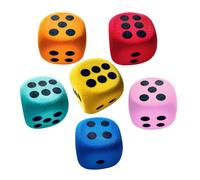 Large Foam Dices Fidget C-ube, Jumbo Stress Relief Block Number Dots Big Dice, for Classroom Math Games, Colorful Big Dices for Building Camping Board Home Family Kids