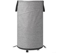 Large Foldable,Detachable Wheel,Laundry Basket,Oxford Cloth,Dirty Clothes Hamper(Gray)