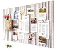 Large Foldable Felt Notice Board, Self-Adhesive, 90 x 60 cm, 0.9 cm Thick, Versatile as a Vision Board, Memo Board & Photo Wall, Wall Protection & Wall Decoration for Kitchen, Children's Room & Office