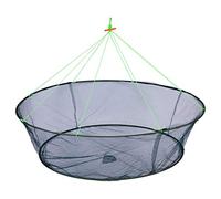 Large Foldable Fishing Prawn Net Crab Drop Landing Durable Lightweight Portable Angling Gear (Green, One Size)