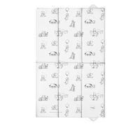 Large Foldable & Portable Baby Changing Mat 50x80cm - Black & White Winnie The Pooh | Waterproof | Travel Friendly | Folding