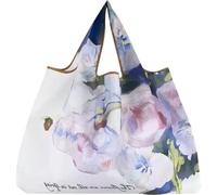 Large Foldable Shopping Bag Oil Painting Style Bag Reusable Grocery Storage Bag Portable Shoulder Pocket Tote Handbag for Travel
