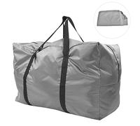 Large Foldable Storage Carry Bag Handbag Accessory for Canoeing Inflatable Boat Gray Polyester 75x45x30cm