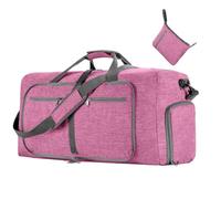Large Foldable Travel Bag - Lightweight Luggage Solution, Versatile Packing Aid | Multi-Pocket Organisational Unit Structure, Robust Carrying Capacity Storage Option Holiday Travel Weekend Trip