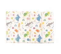 Kandytoys 1.98X1.48M Folding Alphabet Baby Play Mat, White