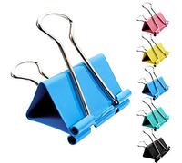 Large Foldback Binder Clips Assorted Colour Clamps Clips 41mm 51mm Stationary Clips 30PCS