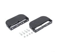 Large Folding Motorcycle Foot Pegs with Anti-Skid, | Metal Footrest for 20-25mm Bumper Tube, Fit for Electric Vehicles and Motorcycles, Black Finish, Includes Mounting