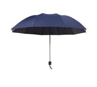 Large Folding Umbrella 45.28inch Men Womens Windproof Umbrellas Fold Business Sun Rain Umbrella Travel Family Umbrella(10BONES Navy)