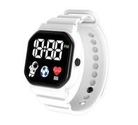 Large Font Display Hand Watch - Waterproof Digital Sports Watch, LED Wristwatch With Comfortable Silicone Strap | Fashionable Time Managing Wrist Watch For Girls Boys Kids' Jogging And Walking