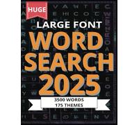 Large Font Word Search 2025 175 Themes: Word Games For Seniors 3500 Words