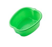 Large Foot Bath Spa Bowl Plastic Pedicure Bowl Massage Foot Tub,for Pedicure, Detox and Massage, Perfect to Soak Your Feet, Toe Nails and Ankles,Can be Soaked to Remove Dead Skin (Green)