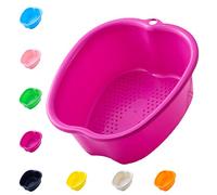 Large Foot Bath Spa Bowl Plastic Pedicure Bowl Massage Foot Tub,for Pedicure, Detox and Massage, Perfect to Soak Your Feet, Toe Nails and Ankles,Can be Soaked to Remove Dead Skin (Purple)