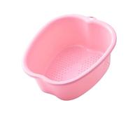 Large Foot Bath Spa Bowl Plastic Pedicure Bowl Massage Foot Tub,for Pedicure, Detox and Massage, Perfect to Soak Your Feet, Toe Nails and Ankles,Can be Soaked to Remove Dead Skin (Pink)