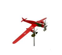 Large for Outdoor 3D Airplane Outdoor Wind Metal Aircraft Shape Weather Vane Garden Wind Vane Yard Ornament Windmill Garden Decoration Yard Windmill Metal (Red, 50x80cm)