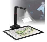 Large Format Book Scanner, Foldable Document Scanner Capture Size A2, 23MP High Resolution, Auto-Flatten & Fingerprint Removal Technologies, Adjustable Height, Multi-Language OCR