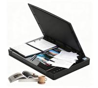 Large Format Flatbed Scanner, Document and Photo Book Scanner, Scan/PDF/Email/Print, 4 Seconds/Page, up to 2400x2400 DPI, for School