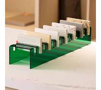 Large Format Marble Slab Display Rack, Tile Sample Holder For Shopping Malls, Ceramic And Stone Bricks Display Stand For Showrooms And Retail Use(Color:Clear)