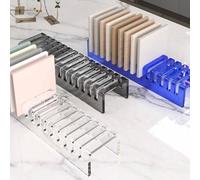 Large Format Marble Slab Display Rack, Tile Sample Holder For Shopping Malls, Ceramic And Stone Bricks Display Stand For Showrooms And Retail Use(Color:Clear)