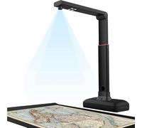 Large Format Overhead Scanner, 23MP Book Document Scanner with Auto Flatten & Fingerprint Removal, Compatible with Windows and Mac