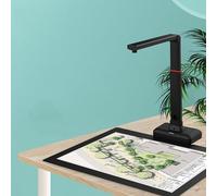 Large Format Overhead Scanner, 23MP, Height Adjustable with Book Smoothing & Split Auto Scanning, OCR Text Recognition for Documents & Books