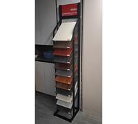 Large Format Wooden Boards/Ceramic Tile Display Rack, Marble Specimen Display Stand with 12 Card Slots, Advertising Board Sample Holder(300x300mm)