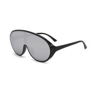 Large Frame Men's Party Sunglasses Outdoor Driving Commuter Sun Glasses(Silver)