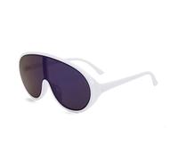 Large Frame Men's Party Sunglasses Outdoor Driving Commuter Sun Glasses(White)