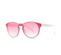 Large-frame sunglasses for women, featuring a one-piece design with rivets, a retro double-bridge style, and UV400 protection.(C3)