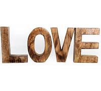 Large Freestanding Decorative Wooden Letters, Love
