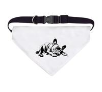 Large 'French Bulldog Sleeping' Dog/Cat/Pet Bandana (PD00063154)