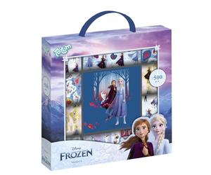 Large Frozen II Sticker Box with Over 1100 Stickers on 12 Rolls with Anna & Elsa Motifs - Ideal for Scrapbooking and Crafts