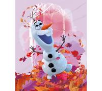 Large Frozen Olaf Summer Cuddly Blanket 130 x 170 cm Super Soft Cuddly Blanket Sofa Blanket Fleece Blanket Disney Anna Elsa Kristoff Sven Snowman Snowman Matching Bed Linen