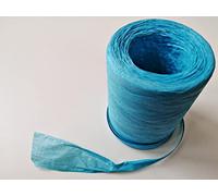 Large Full 200m Roll of Paper Raffia Ribbon 8mm Wide (Teal)