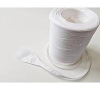 Large Full 200m Roll of Paper Raffia Ribbon 8mm Wide (White)