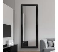 Large Full Length Leaner Classic Ornate Styled Black Mirror 6ft x 2ft4 (180 x 70cm)
