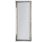 Large Full Length Leaner Classic Ornate Styled Silver Mirror 6ft x 2ft4 (180 x 70cm)
