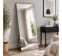 Large Full Length Mirror Black Frame 165x60cm