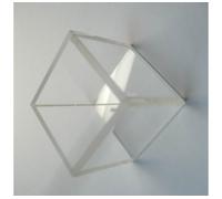 Large Fully Fused Precision Quartz Fluorescence Cell - 30mm Light Path with 4 Transparent Windows - 22.5ml Volume