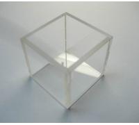 Large Fully Fused Precision Quartz Fluorescence Cell with 4 Transparent Windows - 40mm Light Path, 56ml Volume