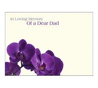 Large Funeral & in Loving Memory Floristry Message Cards Flowers and Floral Tributes (in Loving Memory of a Dear Dad)