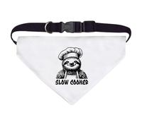 Large 'Funny Sloth Chef' Dog/Cat/Pet Bandana (PD00064006)