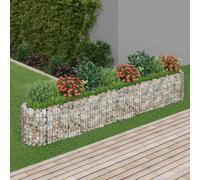 Large Gabion Raised Garden Bed Galvanised Steel Stone Basket Planter