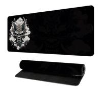 Large Gaming Mouse Mat 900x400 XXL Japanese Style Art Motif Water Resistant Mousepad Smooth Surface Anti Fray Stitched Edges Rubber Base for PC