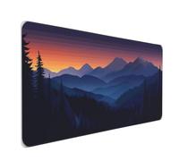 Large Gaming Mouse Mat, Extended Mouse Pad Smooth Surface Water Resist Keyboard, Precision and Speed, Anti-Slip Rubber Base Waterproof Cloth MousePads for Home Office 600x400x3mm Forest Hill J-4753