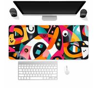 Large Gaming Mouse Mat Trend Art, mouse Pad 800x400mm, Computer Keyboard Mousepad Extended Desk Mat, Soft Smooth Surface and Anti-Slip Rubber Base for Office/gaming
