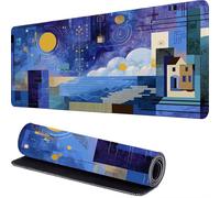 Large Gaming Mouse Pad 1000 x 500 x 3mm Abstract Extended Mouse Mat, Cartoon Desk Mat, Mousepad Keyboard Mats for Desk, Mousemat with Non-Slip Base and Stitched Edge, for PC, Laptop, Keyboard r-32