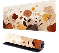 Large Gaming Mouse Pad 1000 x 500 x 3mm Cartoon Extended Mouse Mat, Flower Desk Mat, Mousepad Keyboard Mats for Desk, Mousemat with Non-Slip Base and Stitched Edge, for PC, Laptop, Keyboard r-305