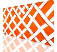 Large Gaming Mouse Pad 1000 x 500 x 3MM,Orange Color Mouse Mat with Anti-Slip Rubber Base,Waterproof Desk Mat Geometry Pattern with Stitched Edge,Gaming Accessories for Lmprove Accuracy and Speed,o-25