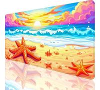 Large Gaming Mouse Pad 1000 x 500 x 3MM,Sunset Mouse Mat with Anti-Slip Rubber Base, Waterproof Desk Mat Beach Pattern with Stitched Edge, Gaming Accessories for Lmprove Accuracy and Speed,Gifts,o-16